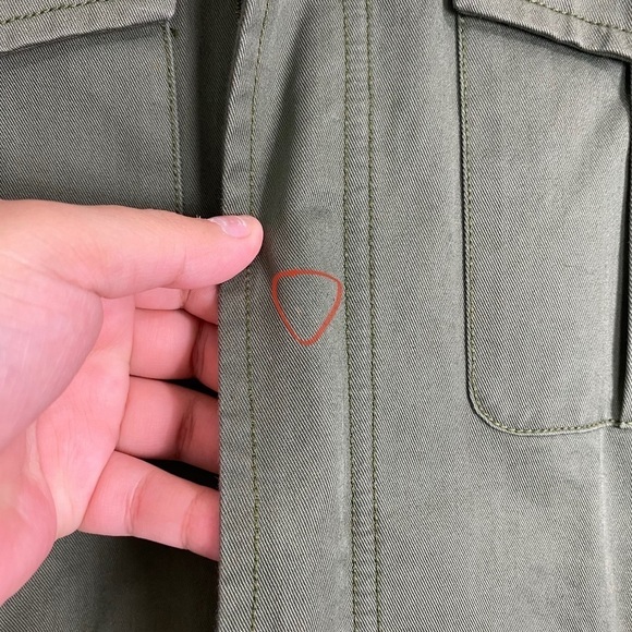 Zadig & Voltaire Kayak Mili Military Shacket Hreen Skull Sz Small‎ - Picture 4 of 8